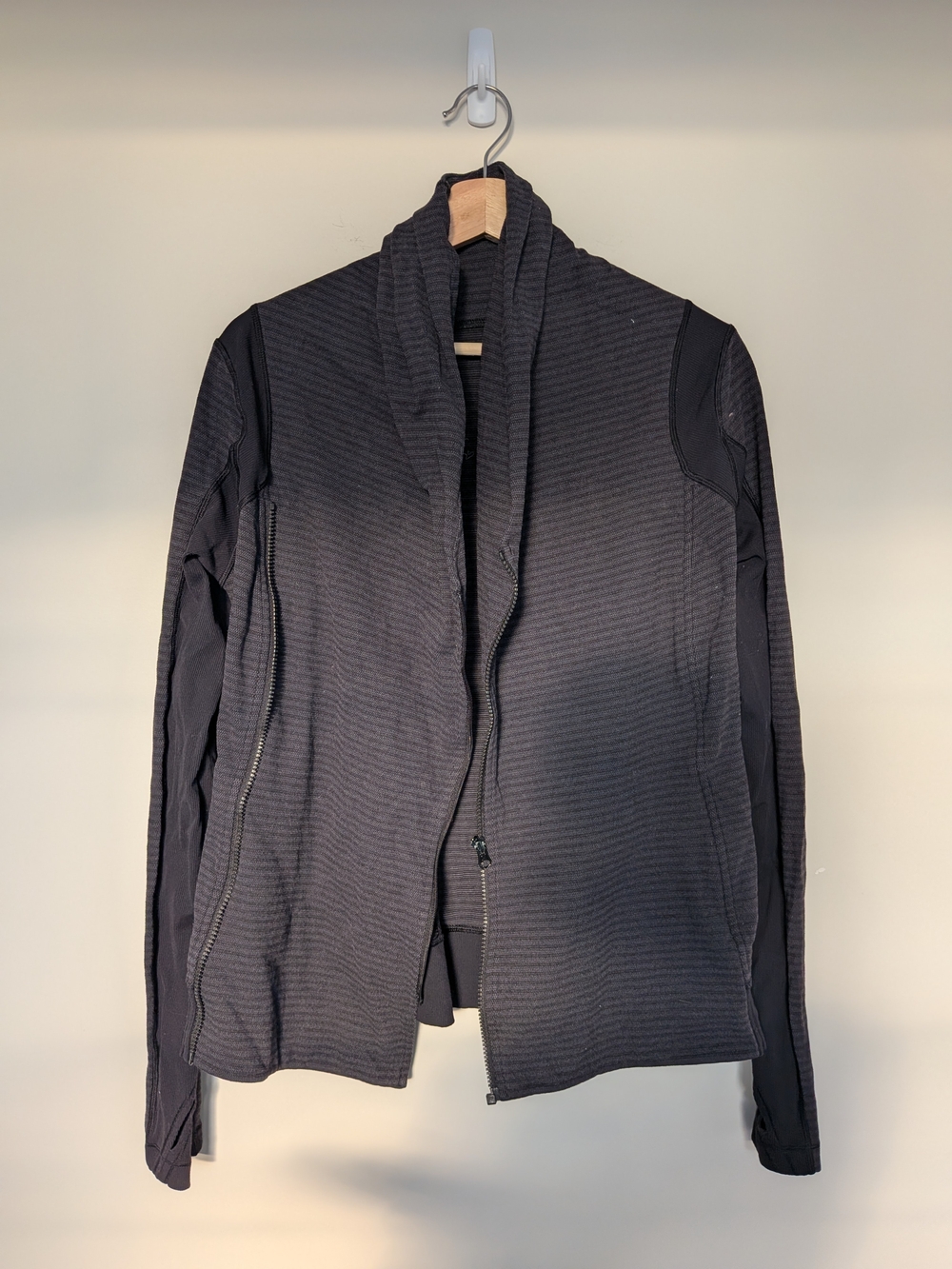 Lululemon Dark Gray Quilted Zip-Front Jacket